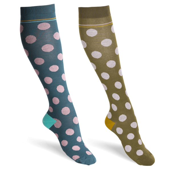 2-PACK DOTS SUPPORT SOCKS